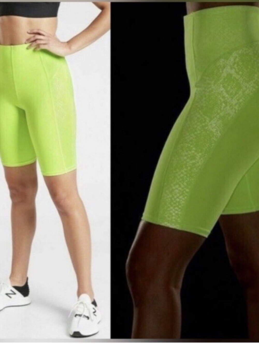 Athleta Reflective Stay Fly 9” Short - Yellow